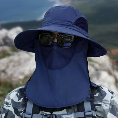 Suvised päikesekübarad UV-kaitsega õues jahile mõeldud kalapüügimüts meestele naistele matkamine matkavisiir ämbrimüts Eemaldatav kalamehe müts