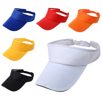 Γυναικείες ανδρικές ρυθμιζόμενες αντηλιακές προσωπίδες μισού κεφαλιού Καπέλο μπέιζμπολ γκολφ καλοκαιρινή προστασία από υπεριώδη ακτινοβολία Βαμβακερό αθλητικό καπέλο κεφαλής