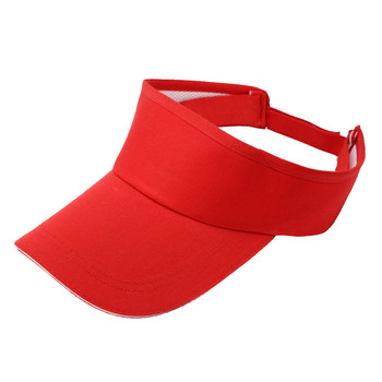 Жени, мъже, регулируема козирка за защита от слънце на половината глава, бейзболна шапка за голф, лятна UV защита, козирка за слънце, памучна спортна шапка с лента за глава
