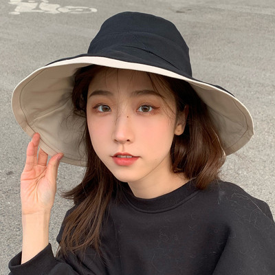 UV suur räästa päikesekaitsemüts Kahepoolne müts Täisnäoline päikesemüts Naine Kevadsuvi Rannamüts Mereäärne müts Kalurimüts