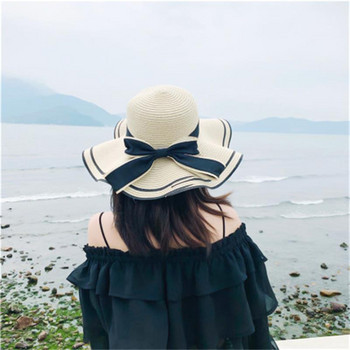 Uv Слънцезащитна шапка Женска сгъваема сламена шапка Слънцезащита Засенчване Beaching Tea Parking Outdoor Hat шляпы женские летние
