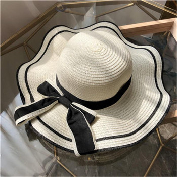 Καπέλο αντιηλιακής προστασίας από υπεριώδη ακτινοβολία Γυναικείο πτυσσόμενο καπέλο από ψάθινο αντηλιακό καπέλο προστασίας από τον ήλιο Σκίαση Τσάι παρκινγκ εξωτερικού χώρου шляпы женские летние