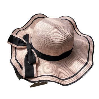 Uv Слънцезащитна шапка Женска сгъваема сламена шапка Слънцезащита Засенчване Beaching Tea Parking Outdoor Hat шляпы женские летние