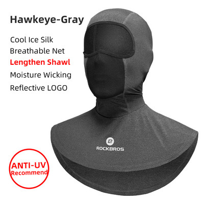 ROCKBROS jalgratta näomask päikesekaitse Balaclava mootorratta jääsiidist kogu näo peakate suvistele meestele naistele UV400 vastane sall