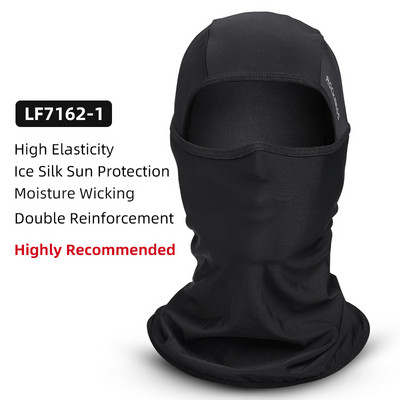 ROCKBROS jalgratta näomask päikesekaitse Balaclava mootorratta jääsiidist kogu näo peakate suvistele meestele naistele UV400 vastane sall