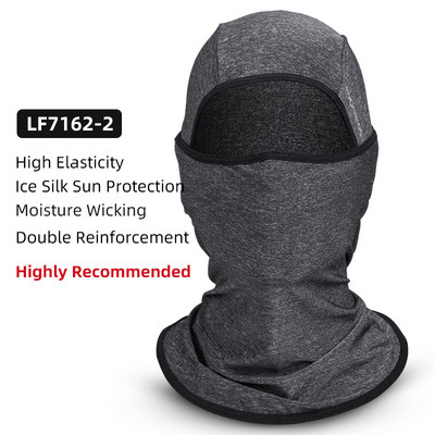 ROCKBROS jalgratta näomask päikesekaitse Balaclava mootorratta jääsiidist kogu näo peakate suvistele meestele naistele UV400 vastane sall