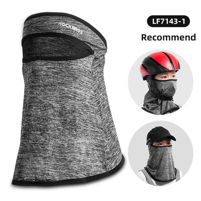 ROCKBROS jalgratta näomask päikesekaitse Balaclava mootorratta jääsiidist kogu näo peakate suvistele meestele naistele UV400 vastane sall