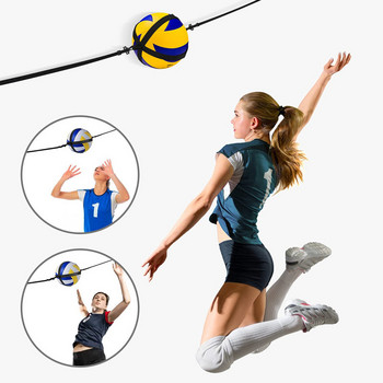 Νέο 1pcs Practical Assistant Ανθεκτικό στη φθορά Flexible Volleyball Practice Trainer for Exercise Volleyball Trainer Volleyball Belt
