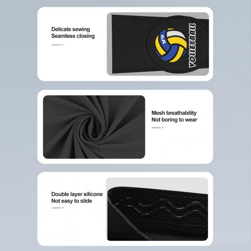 1 pāra izstieptu volejbola roku piedurkņu sporta roku aizsargi ar aizsargpaliktni/īkšķa caurumu treniņu roku aizsargi sievietēm vīriešiem