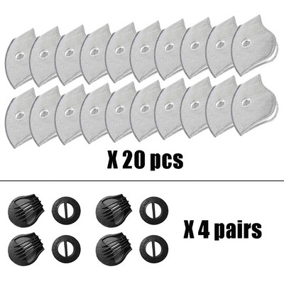 Sporta sejas maskas filtra blīve aktīvās ogles filtri skriešanas riteņbraukšanas maska sporta maska āra sporta treniņu maska vīriešiem