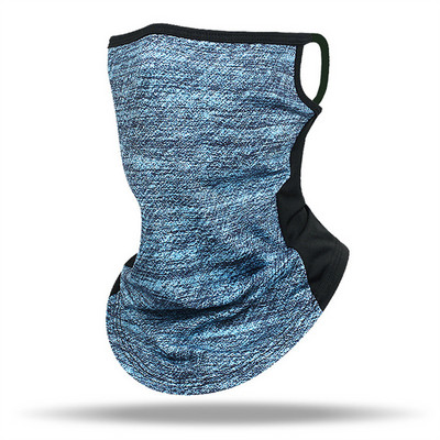 Ledus zīda Icy Mesh sauļošanās maska piekarināma auss kakla piedurkņu šalle vasaras sejas aizsardzība jāšana sporta elpojošs sejas dvielis