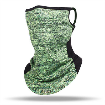 Ledus zīda Icy Mesh sauļošanās maska piekarināma auss kakla piedurkņu šalle vasaras sejas aizsardzība jāšana sporta elpojošs sejas dvielis