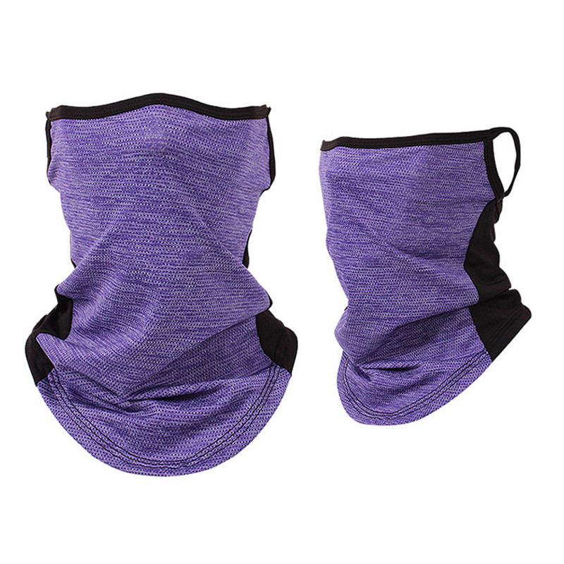 Ledus zīda Icy Mesh sauļošanās maska piekarināma auss kakla piedurkņu šalle vasaras sejas aizsardzība jāšana sporta elpojošs sejas dvielis