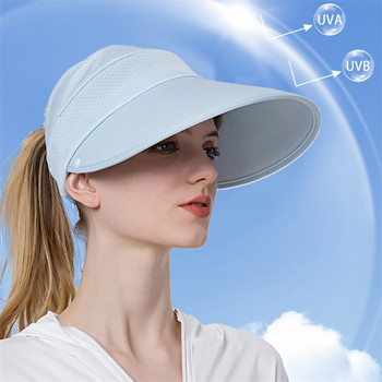 Външна унисекс слънцезащитна шапка Шапка-кофа с твърда ежедневна периферия Слънцезащитен крем Бързосъхнеща шапка за риболов за катерене UV защита за лице и врат