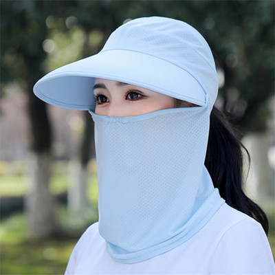 Outdoor Unisex Sun Protect Caps Kausa Cepure Ciets Ikdienišķs Saules bloks Ātri Žāvējams Makšķerēšanai Kāpšanas Cepure UV Aizsardzība Seja Kakls