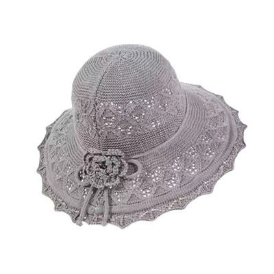 Regulējams vāciņš Zvejnieka cepure Salmu cepure Sieviešu dāmu meiteņu cepure Saules aizsargcepure ar UV aizsardzību Bowknot Panama Spaiņi Cepure āra