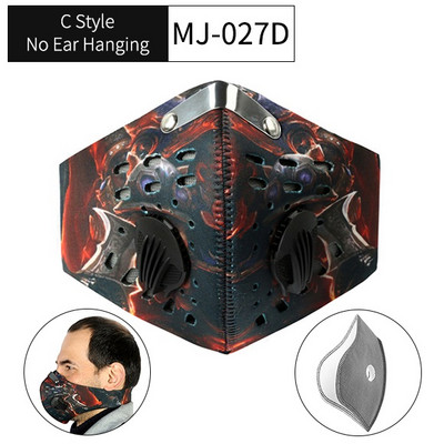 WEST BIKING Sport näomask aktiivsöefiltriga PM 2.5 saastevastane mask treeninguks Tolmuvastane jalgrattamask