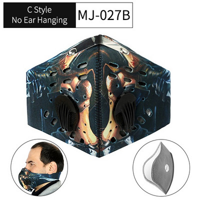 WEST BIKING Sport näomask aktiivsöefiltriga PM 2.5 saastevastane mask treeninguks Tolmuvastane jalgrattamask