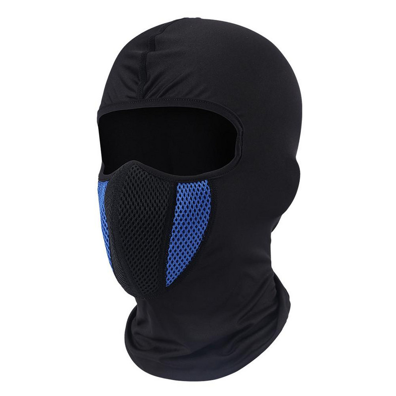 Jalgrattamüts akrüülist kahekihilise silmkoelise näomaskiga Balaclava müts Suusaväe suka talvemüts Beanie kapuuts