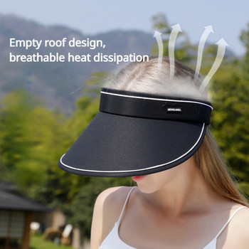 Безплатна доставка Празна горна слънцезащитна шапка Женска лятна покривка за лице Анти-UV слънчева шапка Колоездене с голяма периферия Нова слънчева шапка