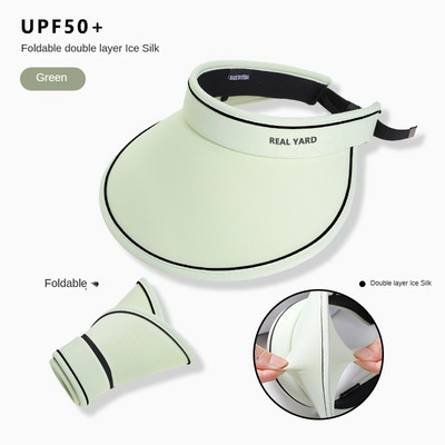 Bezmaksas piegāde Tukša augšpuse sauļošanās cepure Sieviešu vasaras pārklājums sejai Anti-UV sauļošanās cepure Riteņbraukšana ar lielām malām jauna saules cepure