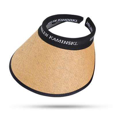 Bezmaksas piegāde Tukša augšpuse sauļošanās cepure Sieviešu vasaras pārklājums sejai Anti-UV sauļošanās cepure Riteņbraukšana ar lielām malām jauna saules cepure