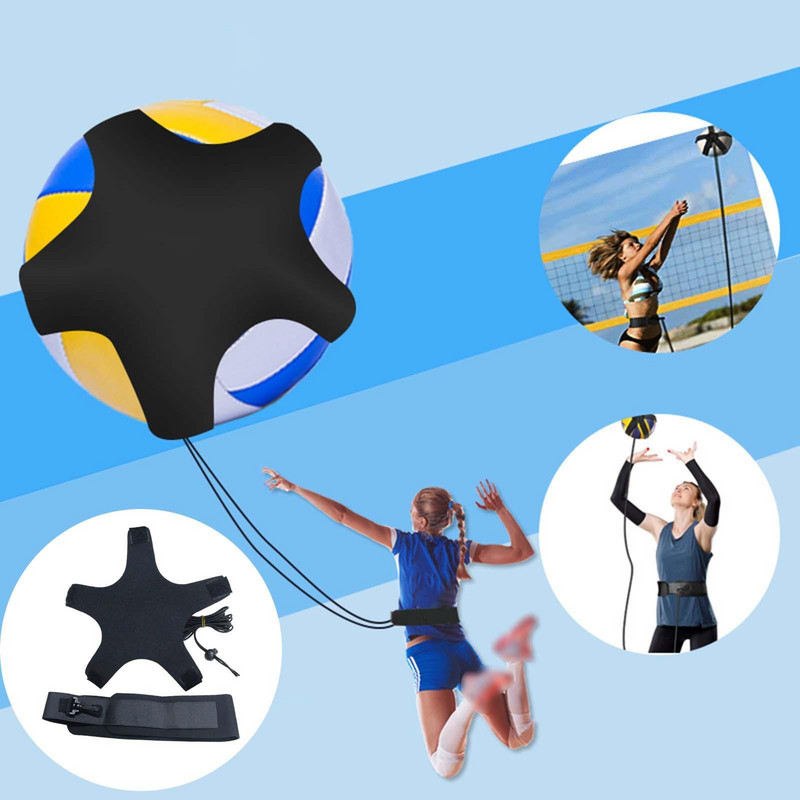 Volejbola treniņu aprīkojums, solo treniņš iesācējiem, rokas šūpošanās, elastīga volejbola treniņu siksna, sporta preces