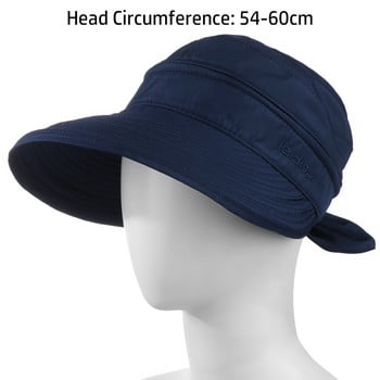 Нова сгъваема лятна анти-UV външна шапка с широка периферия Плажна шапка Шапка за слънце