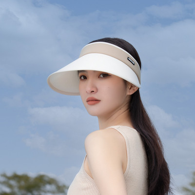 Шапки с козирка за слънце Дамски плажни шапки с голяма периферия Лятна UV защита