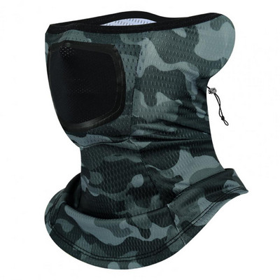 Izjādes sauļošanās vāciņš Elpojošs saules aizsargs kakla pārklājs Sporta riteņbraukšanas šalle sauļošanās sejas pārklājums velosipēda sejas maska