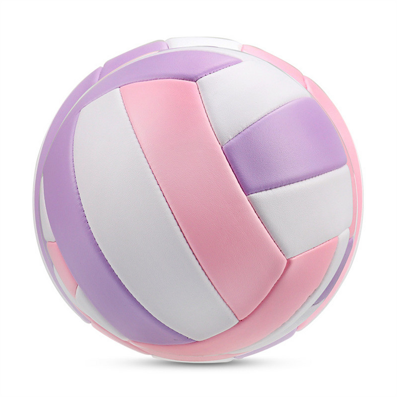 Pieaugušo studentu oficiālais izmērs 5 # PU mīksta pieskāriena pludmales volejbols vidusskolas treniņu volejbols iekštelpu standarta sacensību bumba