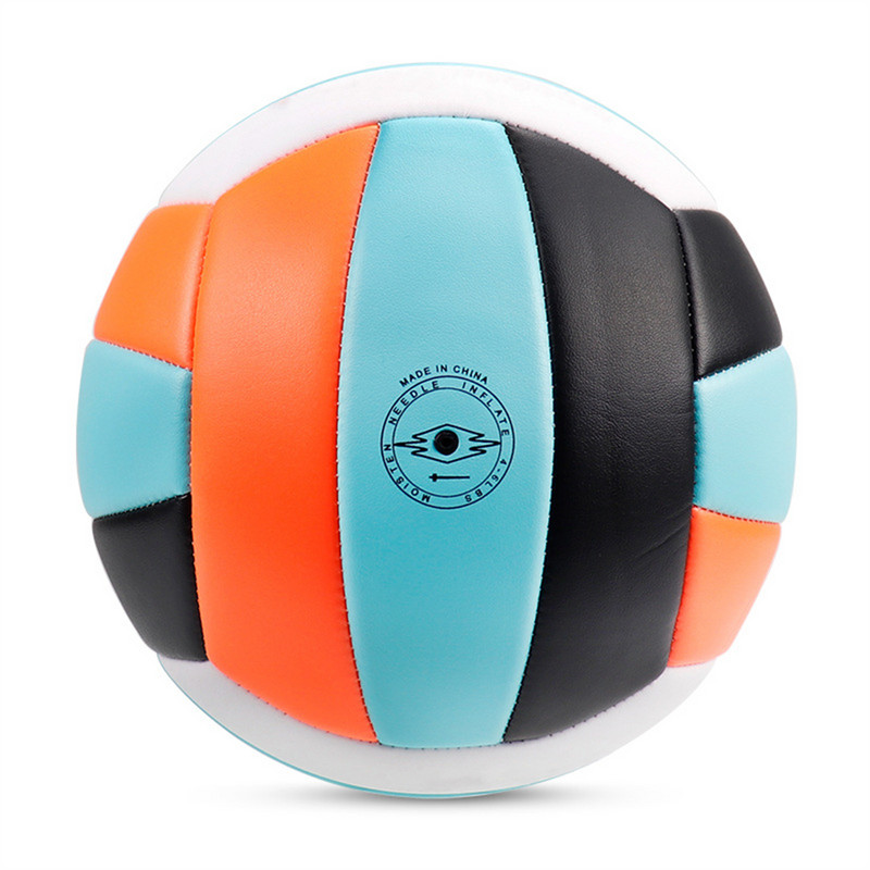 Pieaugušo studentu oficiālais izmērs 5 # PU mīksta pieskāriena pludmales volejbols vidusskolas treniņu volejbols iekštelpu standarta sacensību bumba