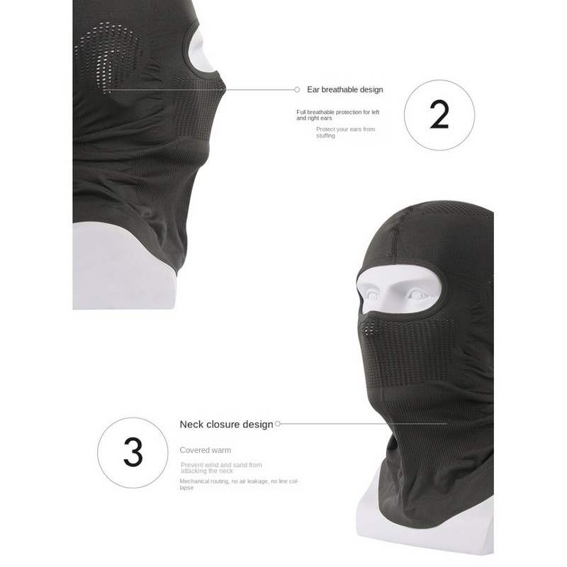 Balaclava Riteņbraukšanas Šalle Slēpošanas Cepurīte Visa Seja Nosedz Kaklu Galvas Sildītājs Unisex Vējaizturīgs Ziemas Kakla Sildītājs Sieviete