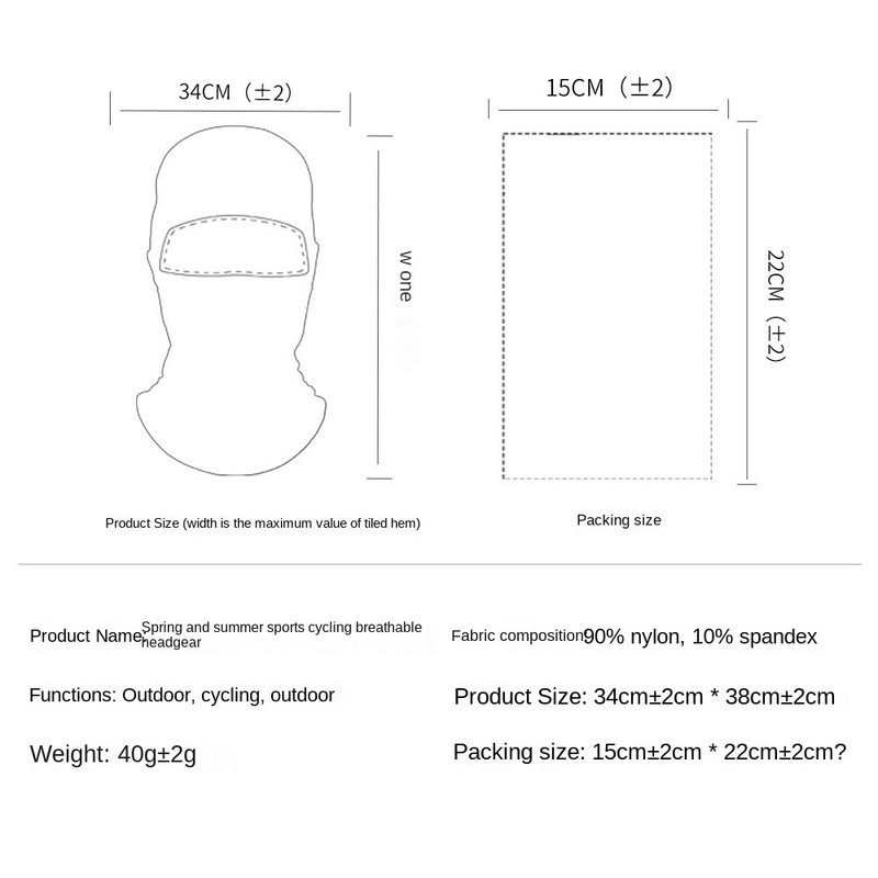 Balaclava Riteņbraukšanas Šalle Slēpošanas Cepurīte Visa Seja Nosedz Kaklu Galvas Sildītājs Unisex Vējaizturīgs Ziemas Kakla Sildītājs Sieviete