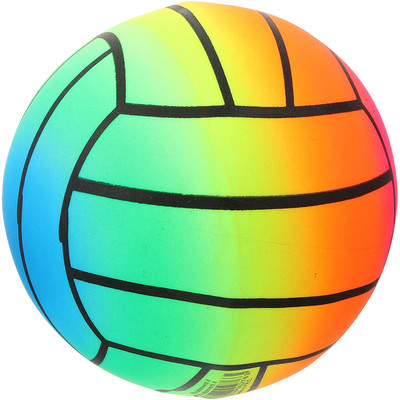 Inflatable Rainbow Volleyballs Beach Ball Sports Pool Ball Indoor and Outdoor Playing Inflatable Ball
