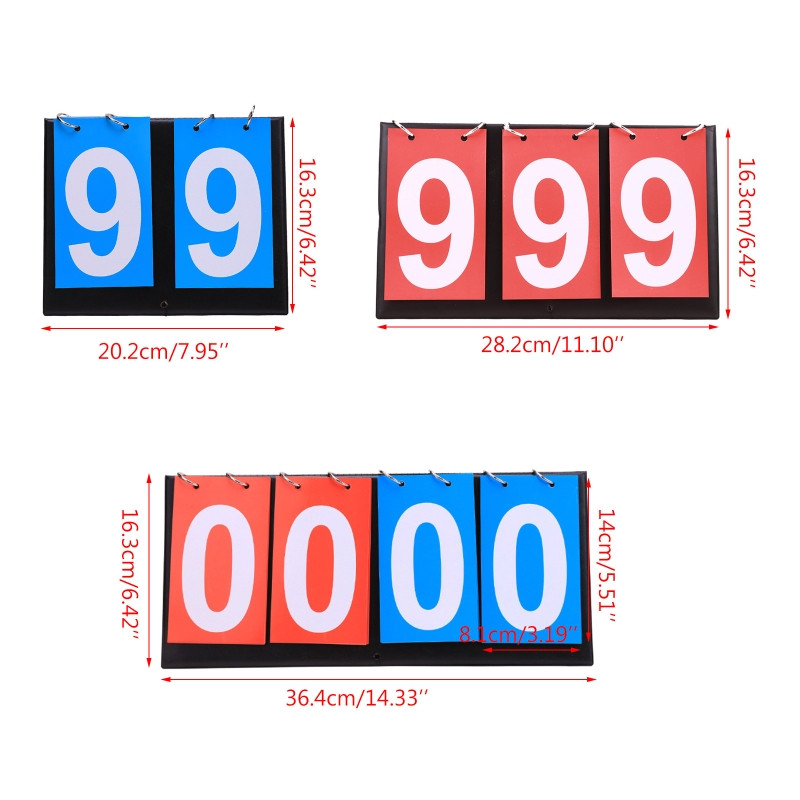 Multi Digital Flip Scoreboard Φορητός αθλητικός πίνακας σκορ για ποδόσφαιρο βόλεϊ μπάσκετ μπάντμιντον τένις