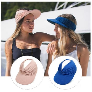 Καπέλο ηλίου για γυναίκες με δυνατότητα συσκευασίας Καλοκαιρινό καπέλο παραλίας με φαρδύ γείσο με προστασία UV για αθλητικό τρέξιμο γκολφ τένις