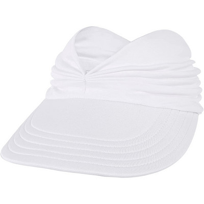 Sieviešu saulessarga cepure Iepakojama platmalu vasaras pludmales cepure ar UV aizsardzību sporta golfa tenisa skriešanai