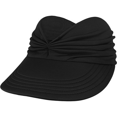 Sieviešu saulessarga cepure Iepakojama platmalu vasaras pludmales cepure ar UV aizsardzību sporta golfa tenisa skriešanai