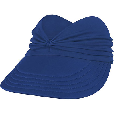 Sieviešu saulessarga cepure Iepakojama platmalu vasaras pludmales cepure ar UV aizsardzību sporta golfa tenisa skriešanai