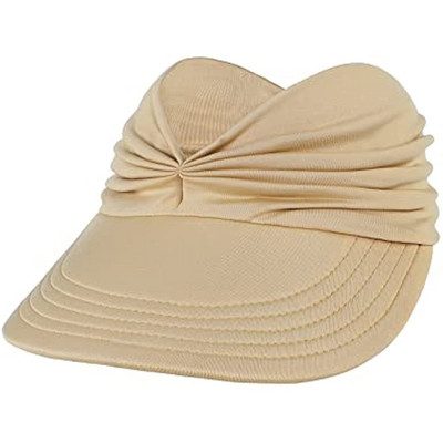 Sieviešu saulessarga cepure Iepakojama platmalu vasaras pludmales cepure ar UV aizsardzību sporta golfa tenisa skriešanai