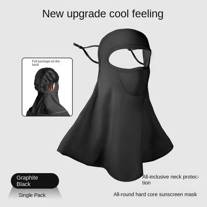 Sievietēm Vīriešiem Vasaras sauļošanās ledus zīda maska āra sportam golfam sejas maska UV aizsargājoša kakla izgriezuma maska piekarināma auss galvas saite