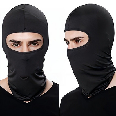 Outdoor Balaclava Breathable Lycra Polyester Solid Color Cycling Men Halmet Liner Ski Full Face Mask Motorcycle Bicycle Cap Mask