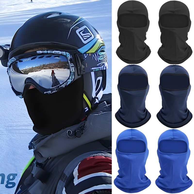 Balaclava za vanjska prozračna likra poliester jednobojna biciklistička muška maska za skijašku masku za cijelo lice Motociklistička maska za biciklističku kapu