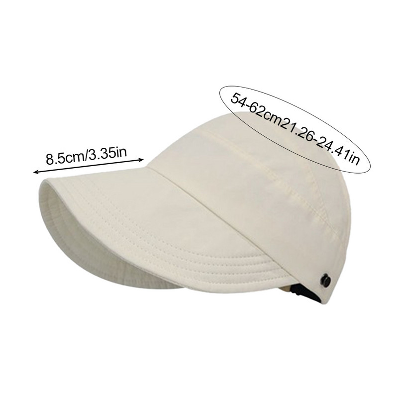 Kokkupandav laia äärega tühje ülaosa päikesemüts Pingutusnööriga reguleeritavad mütsid meestele Naiste rannamütsid Suvised kiiresti kuivavad visiirid kork