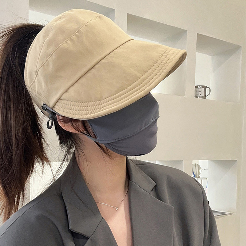 Kokkupandav laia äärega tühje ülaosa päikesemüts Pingutusnööriga reguleeritavad mütsid meestele Naiste rannamütsid Suvised kiiresti kuivavad visiirid kork