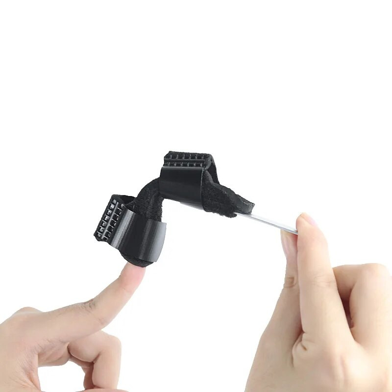 Sāpju mazināšana Sprūda Pirksta Fiksācijas Šina Iztaisnot Brace Regulējams Sastiepums Izmežģījums Lūzums Pirksta šinas korektora atbalsts