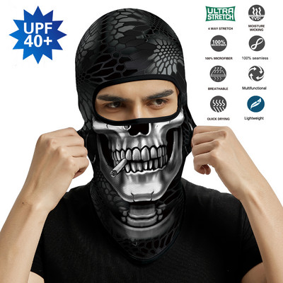 3D Череп Балаклава Защитна маска Мотоциклет Капак за лице Ски Маска Шапки На открито Туризъм Къмпинг Гети Бандана Шал Мъже