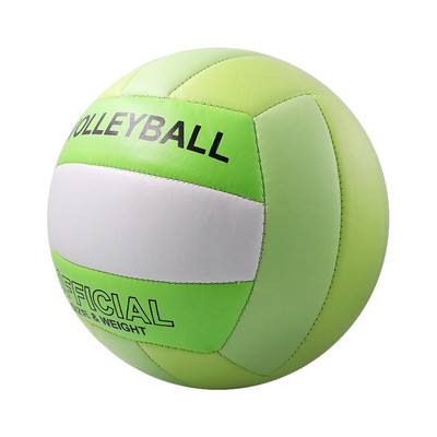 Nr. 5 PVC biezums 2,7 mm ar mašīnu šūts volejbols Macaron krāsu spēlei specifiska bumba, mīksts piepūšamais pludmales volejbols