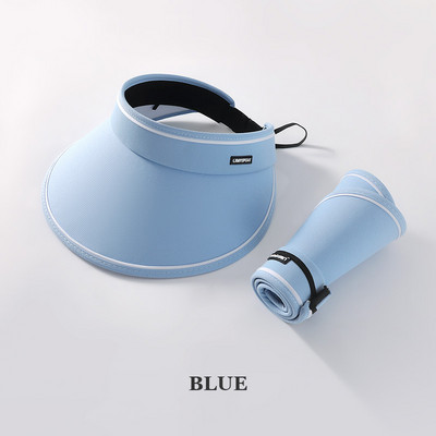 Vasaras platmalu saules aizsargcepure, salokāma, iesaiņojama UV aizsardzība golfa cepure, pārnēsājama viegla sporta cepure ikdienišķa pludmales cepure